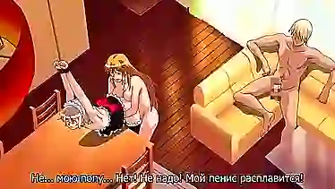 Хентай мультик — сисястая мамаша трахает сына